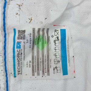 Použité bigbagy štítek Technopac